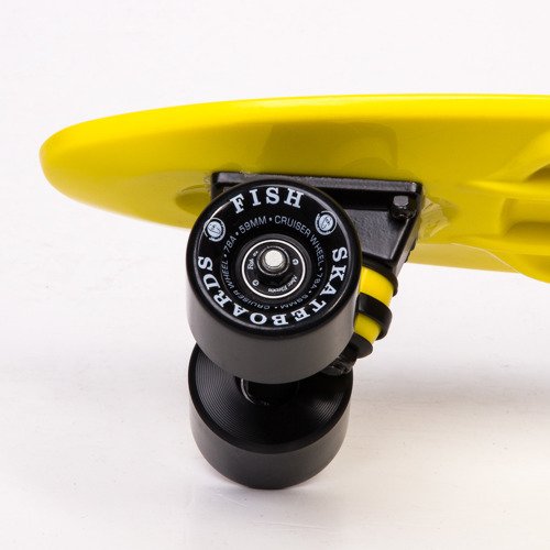 Fish skateboards Yellow / Black / Black