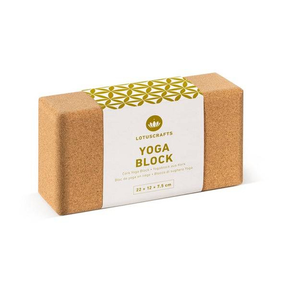 Kostka do jogi mała Lotuscrafts Cork Yoga Block Sklep MiejskieSporty.pl