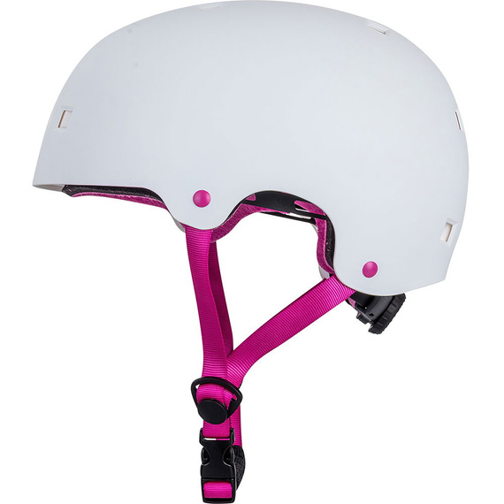 Kask Na Deskorolkę Hulajnogę NKX Brain Saver Flower Biało-Różowy