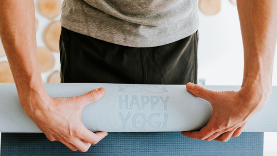 Mata do Jogi Happy Yogi TPE 6mm ECO Antypoślizgowa Turkus
