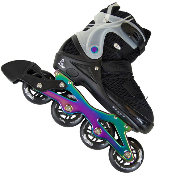 Rolki regulowane Story Motion Adjustable Inline Skates Tęczowo-Czarny