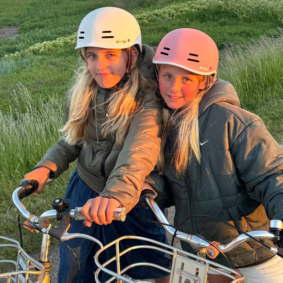 Kask Story Retro Certified Helmet Biały