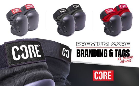 Ochraniacze na kolana CORE Street Skate Knee Pads Czarny