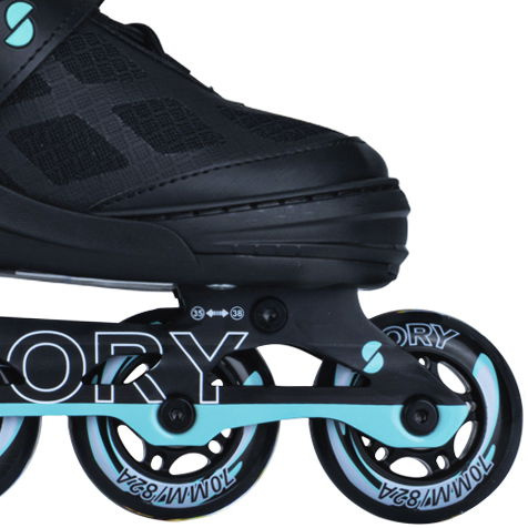 Rolki regulowane Story Midnight Adjustable Inline Skates Czarno-Miętowy