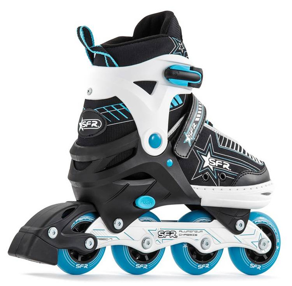 Rolki inline z regulacją SFR Pulsar Niebieskie S
