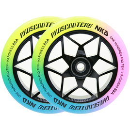 Koła do Hulajnogi NKD Goat Stunt Scooter Wheels Czarno-Tęczowy 110 mm