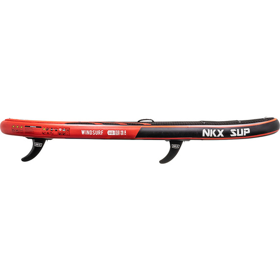 Deska turystyczna SUP pompowana pneumatyczna NKX Windsurf Czerwono-Czarny 9'0
