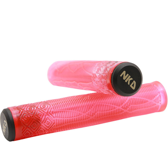 Gripy Rączki do Hulajnogi Wyczynowej NKD GOAT Stunt Scooter Grips Czerwony 163 mm