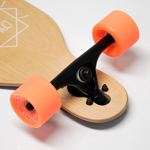 Longboard CHILLAX CADDY Drop-thru PURPLE 104 cm + T-tool