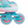 Rolki regulowane Story Spike Adjustable Inline Skates Różowo-Niebieski LED