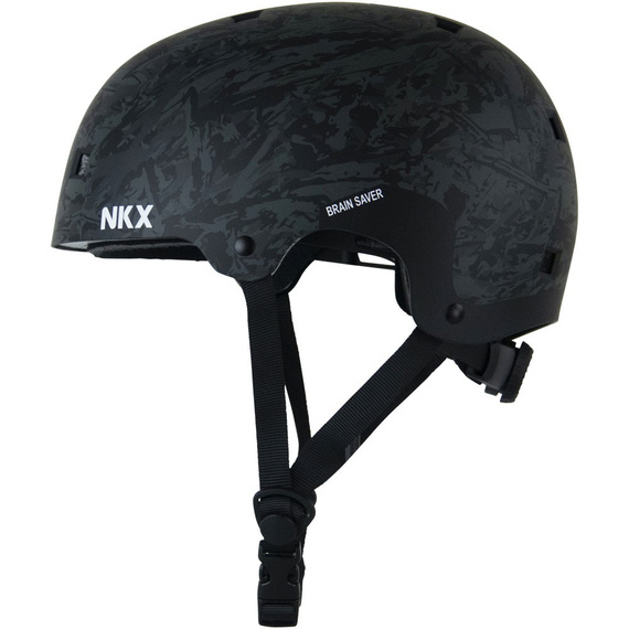 Kask Na Deskorolkę Hulajnogę NKX Brain Saver Czarny Camo