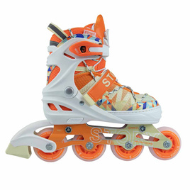 Rolki regulowane Story Spike Adjustable Inline Skates Pomarańczowy LED