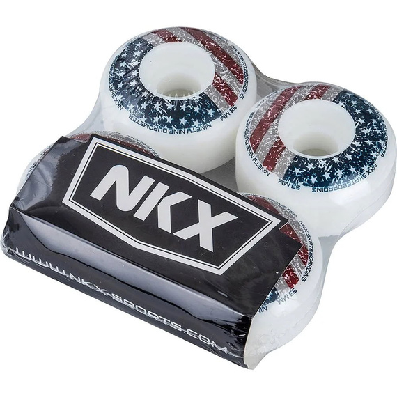 Kółka do deskorolki NKX Candy Series American Rouse Biały 53 mm 99A