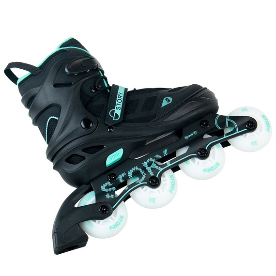 Rolki regulowane Story Fusion Adjustable Inline Skates Miętowy LED