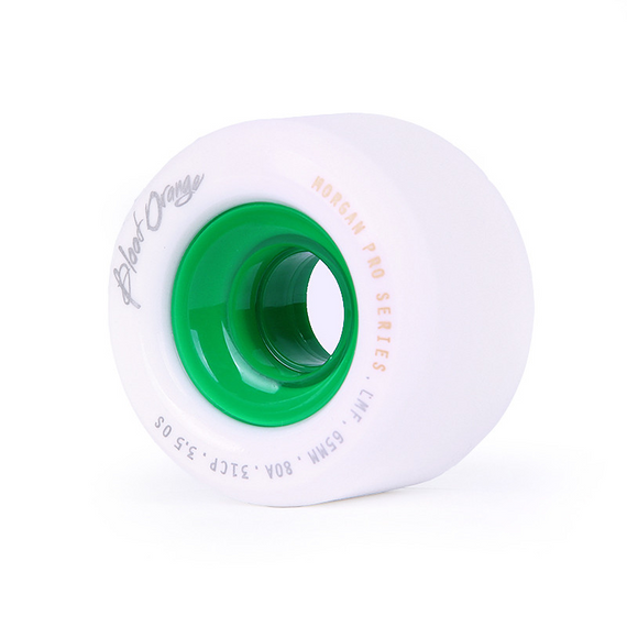 Koła Blood Orange Morgan Pro Biało-Zielony 65 mm 80A
