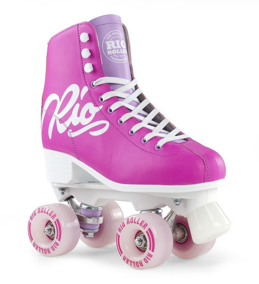 Wrotki RIO ROLLER SCRIPT QUAD SKATES Pink