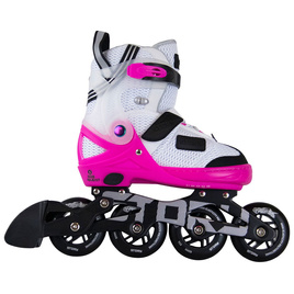 Rolki regulowane Story Motion Adjustable Inline Skates Różowo-Biało-Czarny