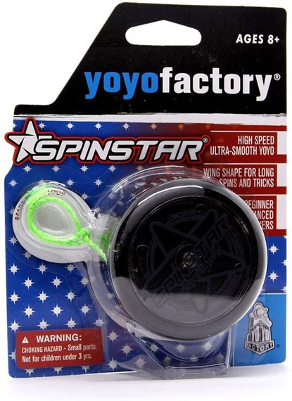 Yoyo z plastikowym łożyskiem YoYoFactory Spinstar Black