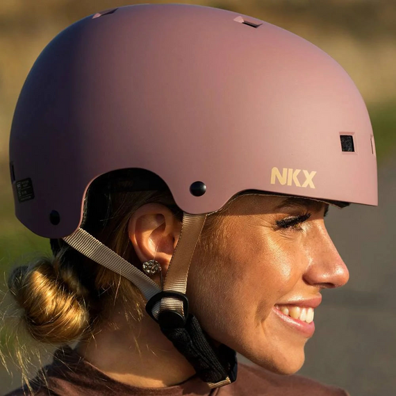 Kask Na Deskorolkę Hulajnogę NKX Brain Saver Grayolet 