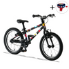 Superlekki rower dla dzieci KUbikes 16L Czarny Komiks