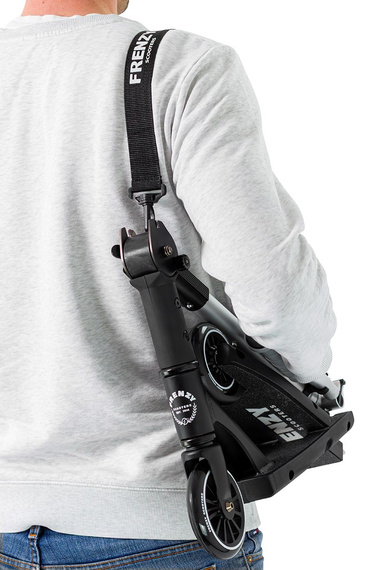 Hulajnoga Miejska Rekreacyjna Frenzy Flex Recreational Scooter Czarno-Srebrny 120 mm