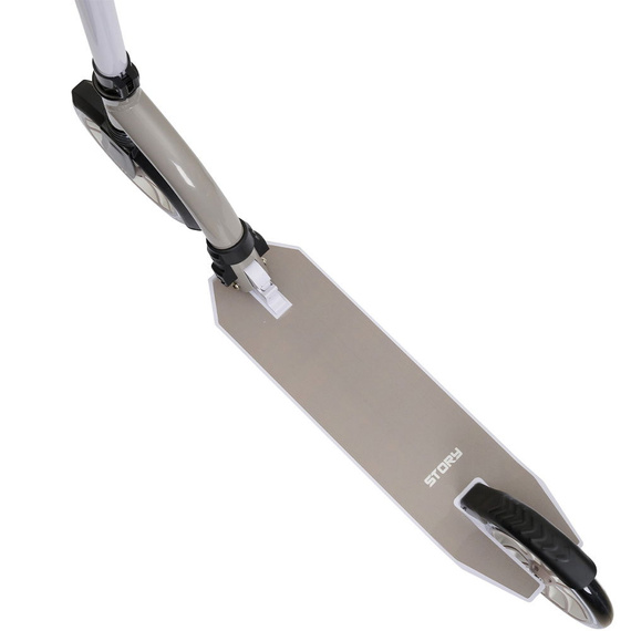 Hulajnoga Miejska Transportowa Story Big Wheel Advanced Foldable Scooter Szaro-Brązowy 230/200 mm