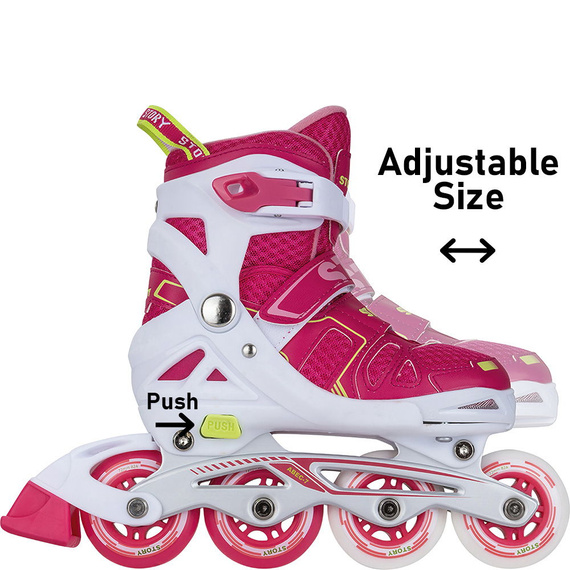 Rolki regulowane Story Blaster Inline Skates Różowy