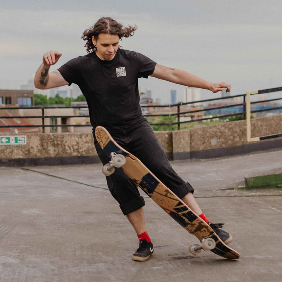 Longboard do Dancingu NKX Superior Dancing Longboard Złoty 48.5" 