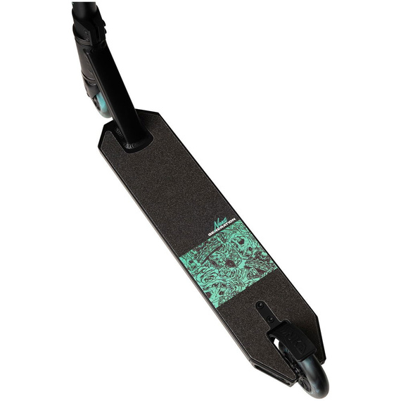 Hulajnoga Wyczynowa Aluminiowa Lekka dla młodych riderów NKD Next Generation Czarno-Miętowy wys. 79,4 cm