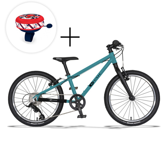Superlekki rower dla dzieci KUbikes 20L Turkusowy