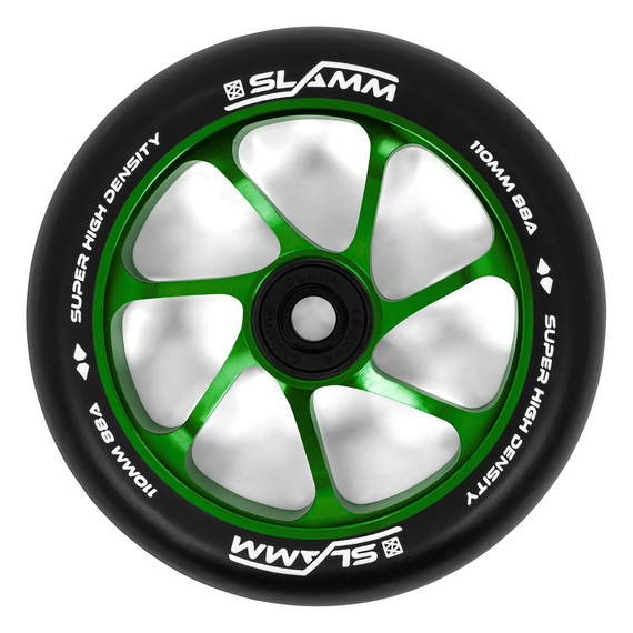 Koło do Hulajnogi Slamm Team Wheel Czarno-Zielony 110 mm (1 szt.)