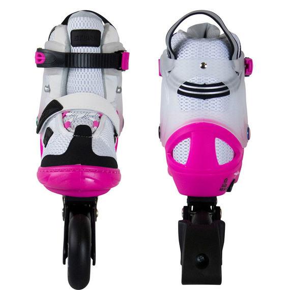 Rolki regulowane Story Motion Adjustable Inline Skates Różowo-Biało-Czarny