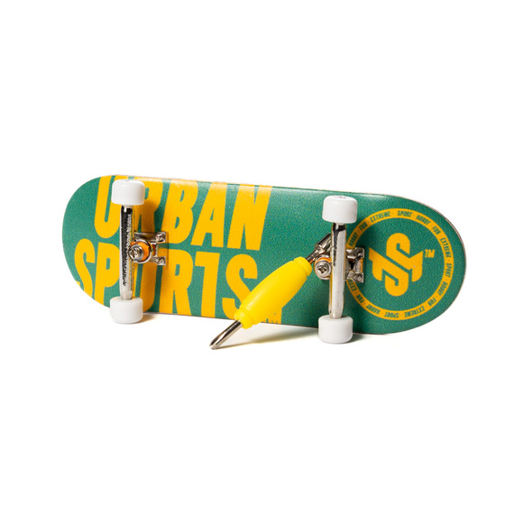 Fingerboard Deskorolka na palce Kompletny Set-Up Urban Sports Logo Green 32 mm