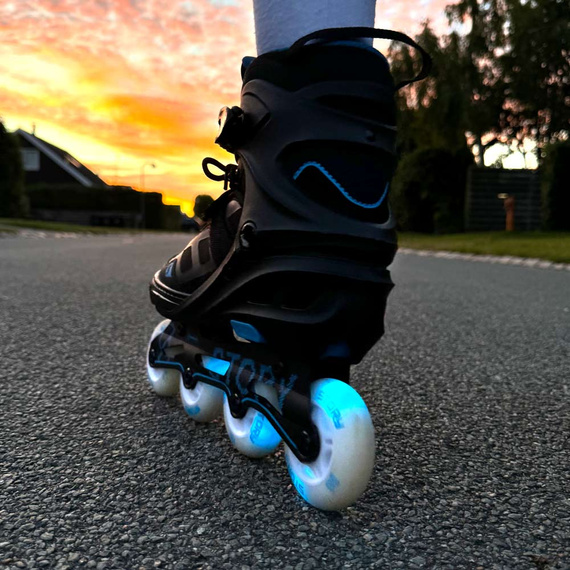 Rolki regulowane Story Fusion Adjustable Inline Skates Niebieski LED