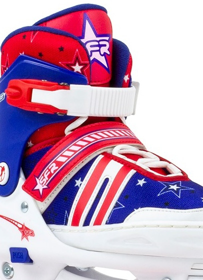 Wrotki regulowane dla dzieci SFR Spectra Adjustable Children's Quad Skates Niebiesko-Czerwony