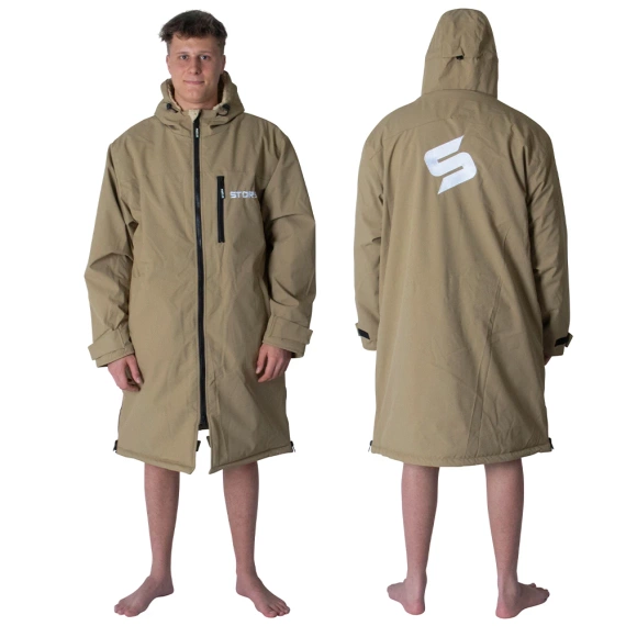 Poncho Ponczo Kurtka Story Change Robe Brązowy