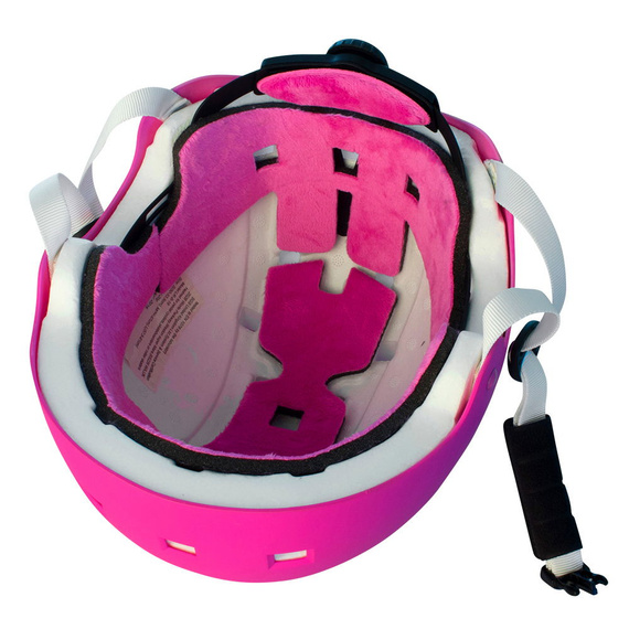 Kask Na Deskorolkę Hulajnogę NKX Brain Saver Flower Różowo-Biały