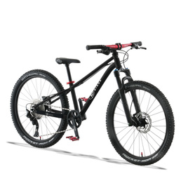 Lekki rower dla dzieci KUbikes 24S DISC Czarno-Czerwony