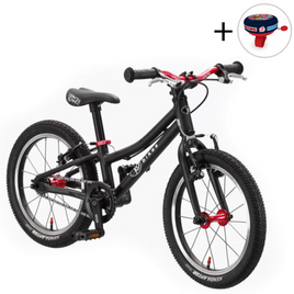 Superlekki rower dla dzieci KUbikes 16S Czarno-Czerwony
