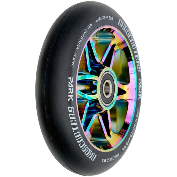 Koła do Hulajnogi NKD Park Stunt Scooter Wheels Czarno-Tęczowy 110 mm