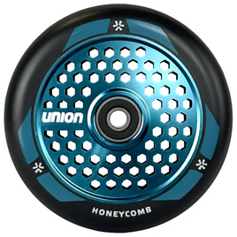 Koło do Hulajnogi Union Honeycomb Pro Scooter Wheel Czarno-Turkusowy Metaliczny 110 mm