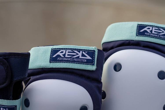Ochraniacze REKD Heavy Duty Triple Pad Set Niebiesko-Różowe