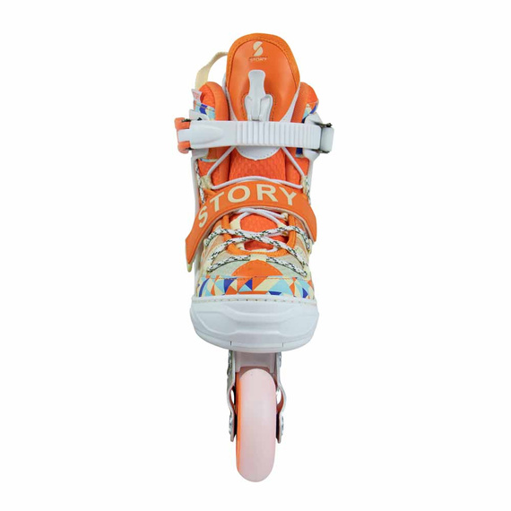 Rolki regulowane Story Spike Adjustable Inline Skates Pomarańczowy LED