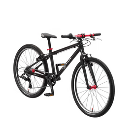 Lekki rower dla dzieci KUbikes 24L Czarno-Czerwony