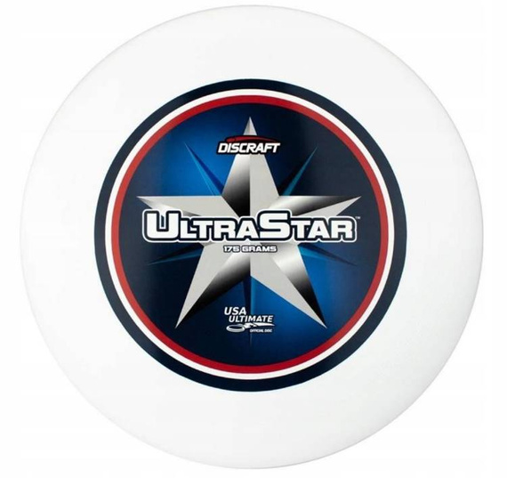 Dysk Frisbee DISCRAFT Ultra-Star SCCP 175g Białe