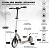 Hulajnoga Miejska Transportowa Story Big Wheel Advanced Foldable Scooter Szaro-Brązowy 230/200 mm