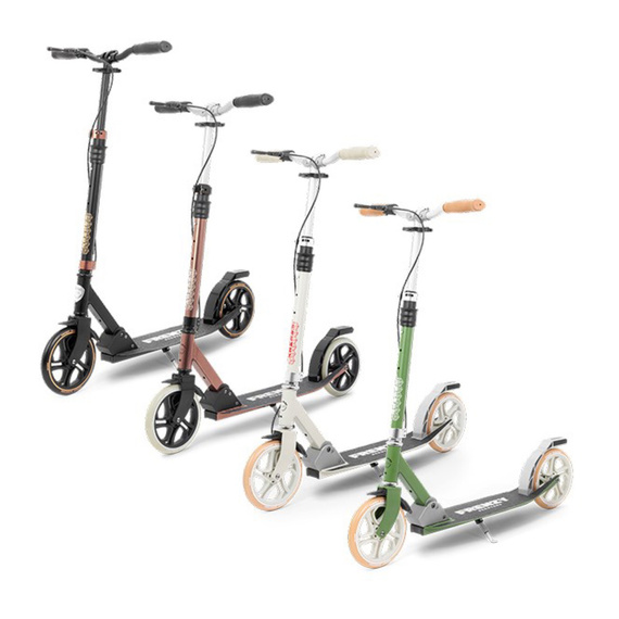 Hulajnoga Miejska Rekreacyjna Frenzy 205 mm Dual Brake V4 Recreational Scooter Kremowy 