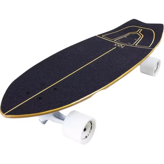 Surfskate Deskorolka Do Surfingu NKX Maverick Tahiti White-Blue 30"