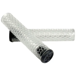 Gripy Rączki do Hulajnogi Wyczynowej Union Honeycomb Soft Grips Biały przezroczysty 155 mm
