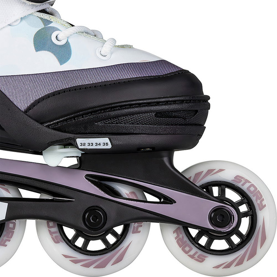 Rolki regulowane Story Crony Adjustable Inline Skates Biały